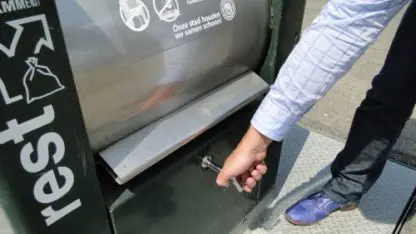 palensleutel voor ondergrondse vuilcontainers